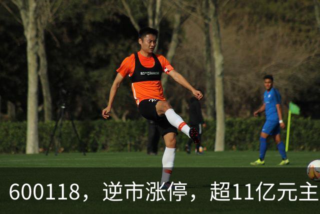 600118，逆市涨停，超11亿元主力资金净流入